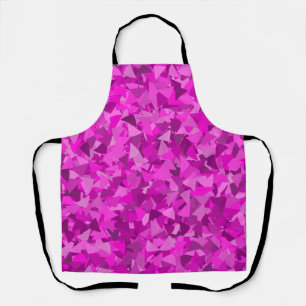 Pink Purple Triangle Pattern Apron