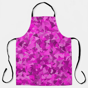 Pink Purple Triangle Pattern Apron