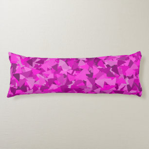 Pink Purple Triangle Pattern Body Cushion