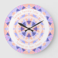 Pink Purple Twinkle Little Star Girl Twins Nursery