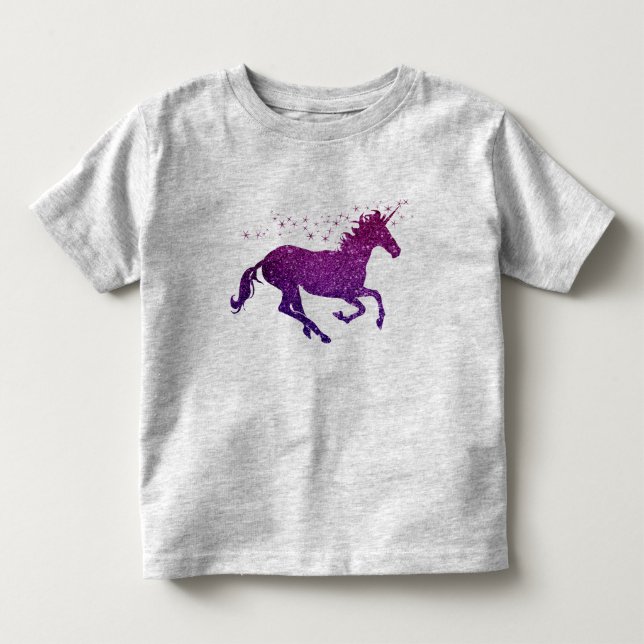 Pink & Purple Unicorn Sparkle Top (Front)