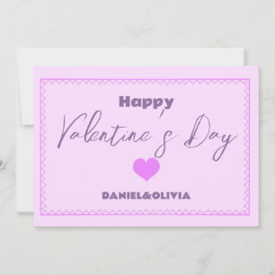 Pink - Purple Valentine's Day Invitation