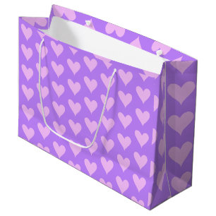 Pink - Purple Valentine's Day Large Gift Bag