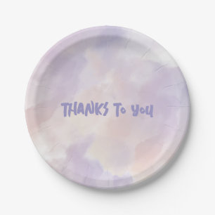 Pink - Purple Valentine's Day Paper Plate