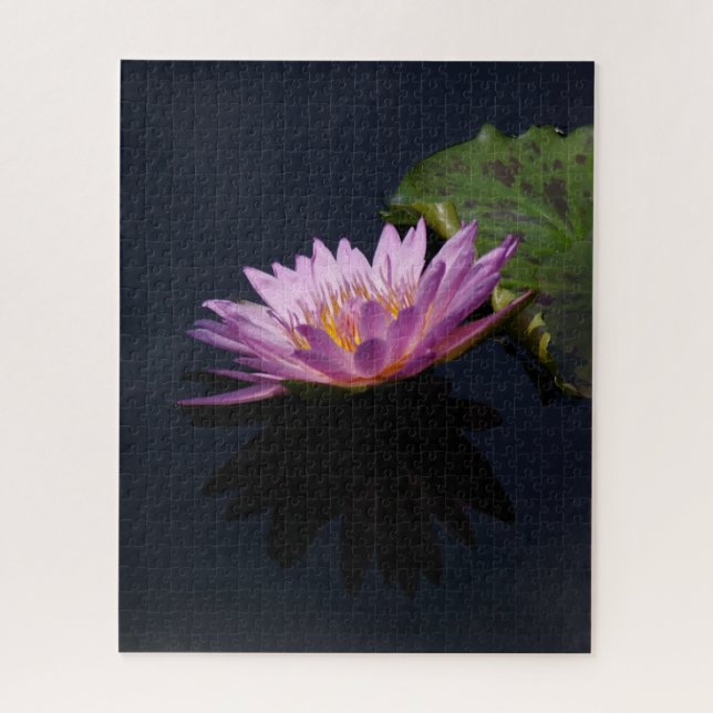 Pink Purple Waterlily Jigsaw Puzzle (Vertical)