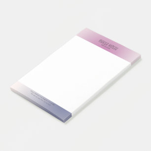 Pink Purple White Minimalist Aesthetic Gradient Post-it Notes