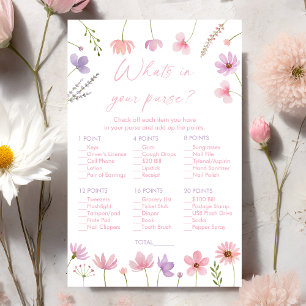 Pink Purple Wildflowers What's In Your Purse Game