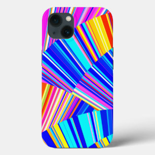 Pink Purple Yellow Blue Trendy Abstract  iPhone 13 Case