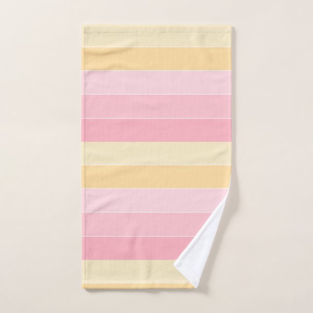 Pink Purple Yellow Colours Elegant Pattern Templat Hand Towel (Hand Towel)