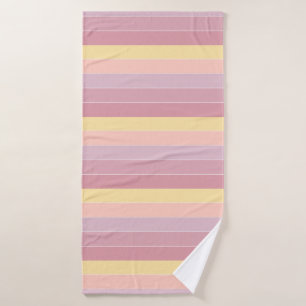 Pink Purple Yellow Modern Elegant Pattern Template Bath Towel