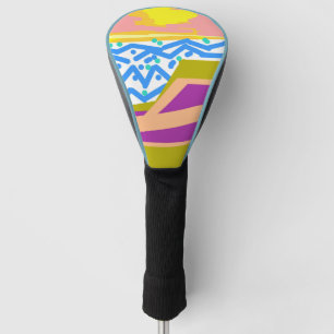 Pink Purple Yellow Sunset Yacht Golf Head Cover