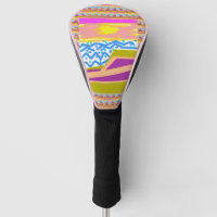 Pink Purple Yellow Sunset Yacht Golf Head Cover
