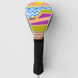 Pink Purple Yellow Sunset Yacht Golf Head Cover