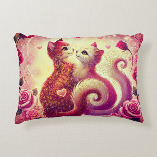 Pink Pussy Cats Scented Candle  Decorative Cushion
