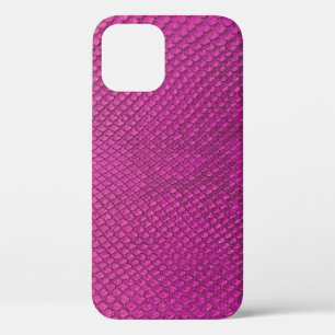 Pink Python: Snake Skin Texture. iPhone 12 Case