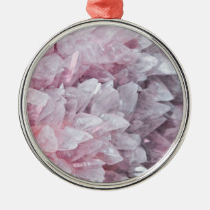 Pink Quartz Mind Body Spirit Energy Metal Tree Decoration