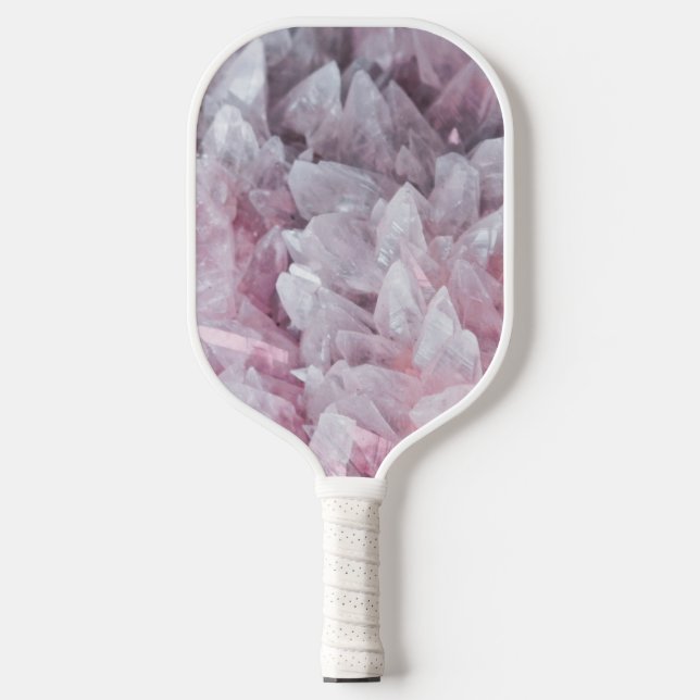 Pink Quartz Mind Body Spirit Energy Pickleball Paddle (Front)