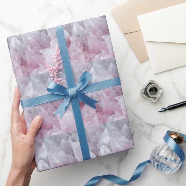 Pink Quartz Mind Body Spirit Energy Wrapping Paper (Gifting)