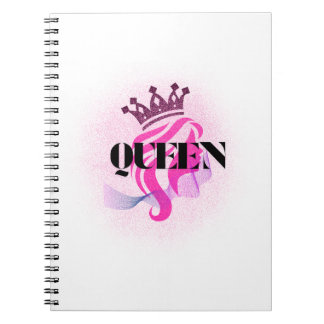 Pink Queen Crown Design – Confident Feminine Power Notebook