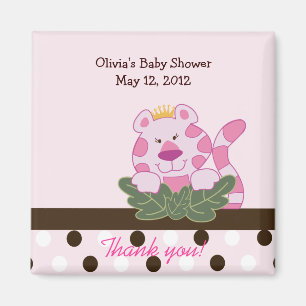 Pink Queen of the Jungle Favour Magnet
