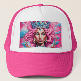 PINK QUEEN TRUCKER HAT