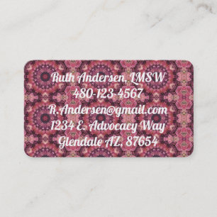 Pink Quilt Business Card