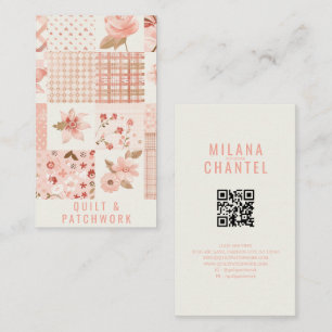 Pink Quilt Patchwork Handmade Clothing Business Card