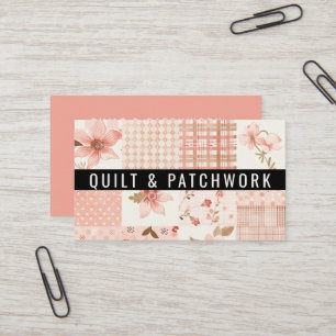 Pink Quilt Patchwork Handmade Clothing Business Card