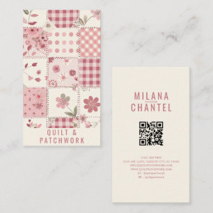 Pink Quilt Patchwork Handmade Clothing Business Card