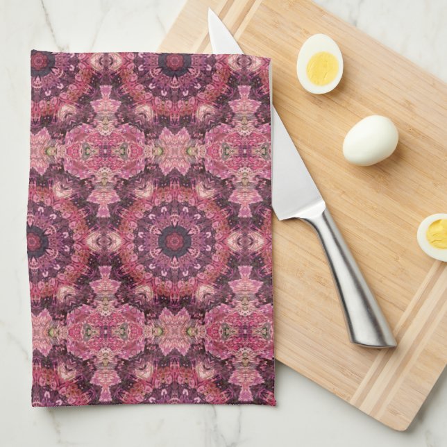 Pink Quilt Tea Towel (Quarter Fold)