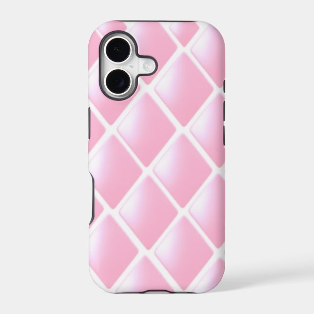 Pink Quilted Diamond Pattern (Back)