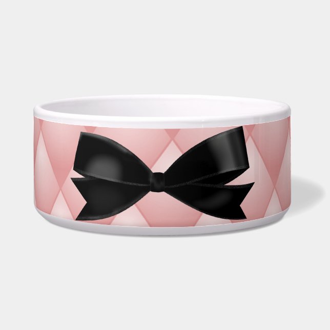 Pink Quilted Pet Bowls (Front)