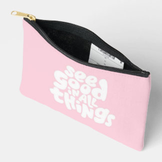 Pink quotes Makeup/ Skincare Print Cut Sew Bag