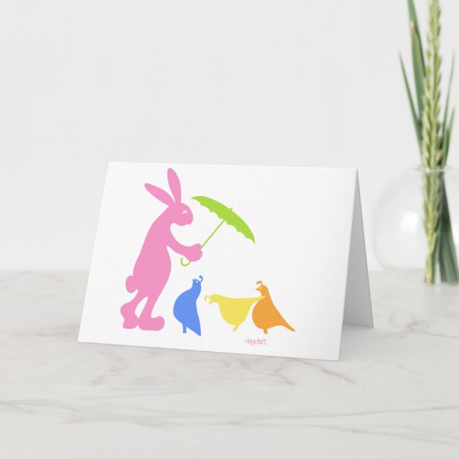 Pink Rabbit Card (Front)