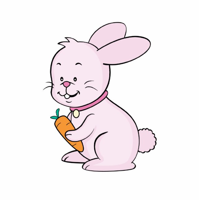 Pink Rabbit Photo Sculpture (Front)