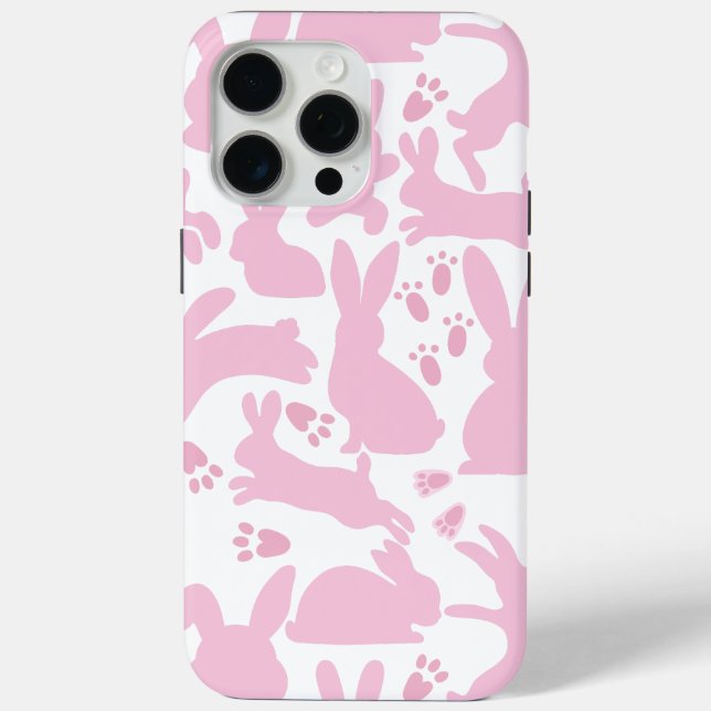 Pink Rabbits Pattern Case-Mate iPhone Case (Back)