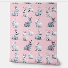 Pink Rabbits Pattern