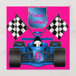PINK  Racing Invitation