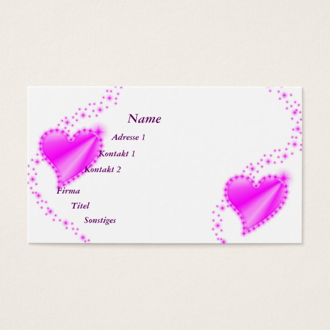 pink Rainbow Heart with Stars (Front)