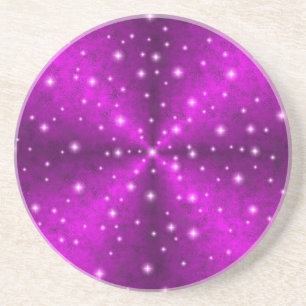 Pink Rainbow in Elephant Skin Leather optics Coaster