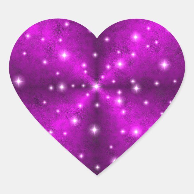 Pink Rainbow in Elephant Skin Leather optics Heart Sticker (Front)