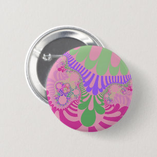 Pink Rainbow Mod 6 Cm Round Badge