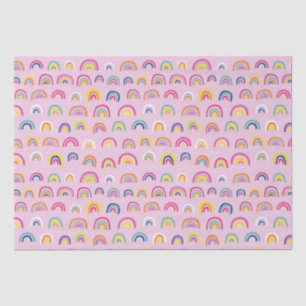 Pink Rainbow Pattern Tissue Paper