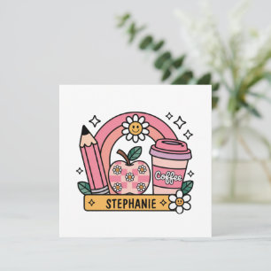Pink Rainbow Teacher Essentials – Personalised