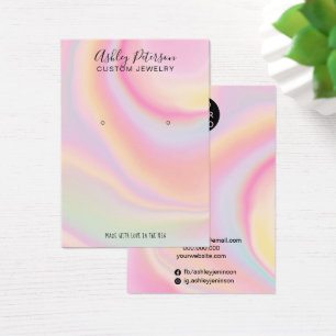 pink rainbow unicorn jewellery earrings display