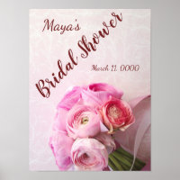 Pink ranunculus bouquet