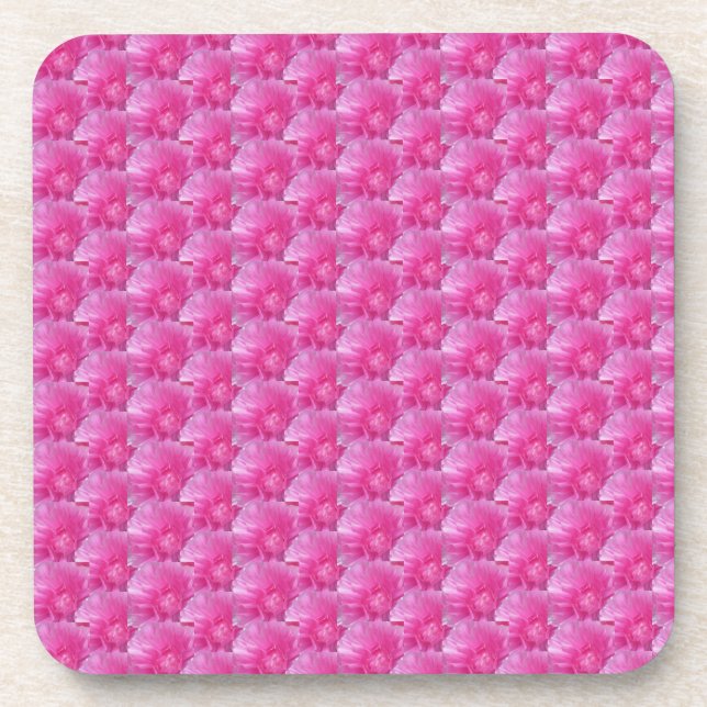 Pink Ranunculus – Modern Floral D Coaster (Front)