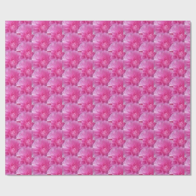 Pink Ranunculus – Modern Floral D Wrapping Paper (Flat)