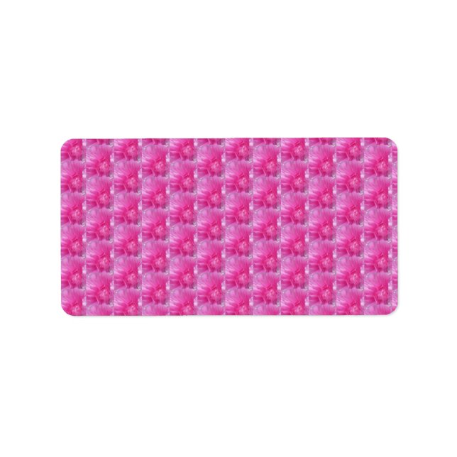 Pink Ranunculus – Modern Floral Dedign Label (Front)