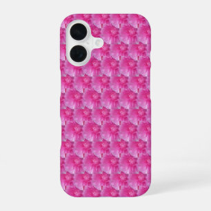 Pink Ranunculus – Modern Floral Design iPhone 16 Case